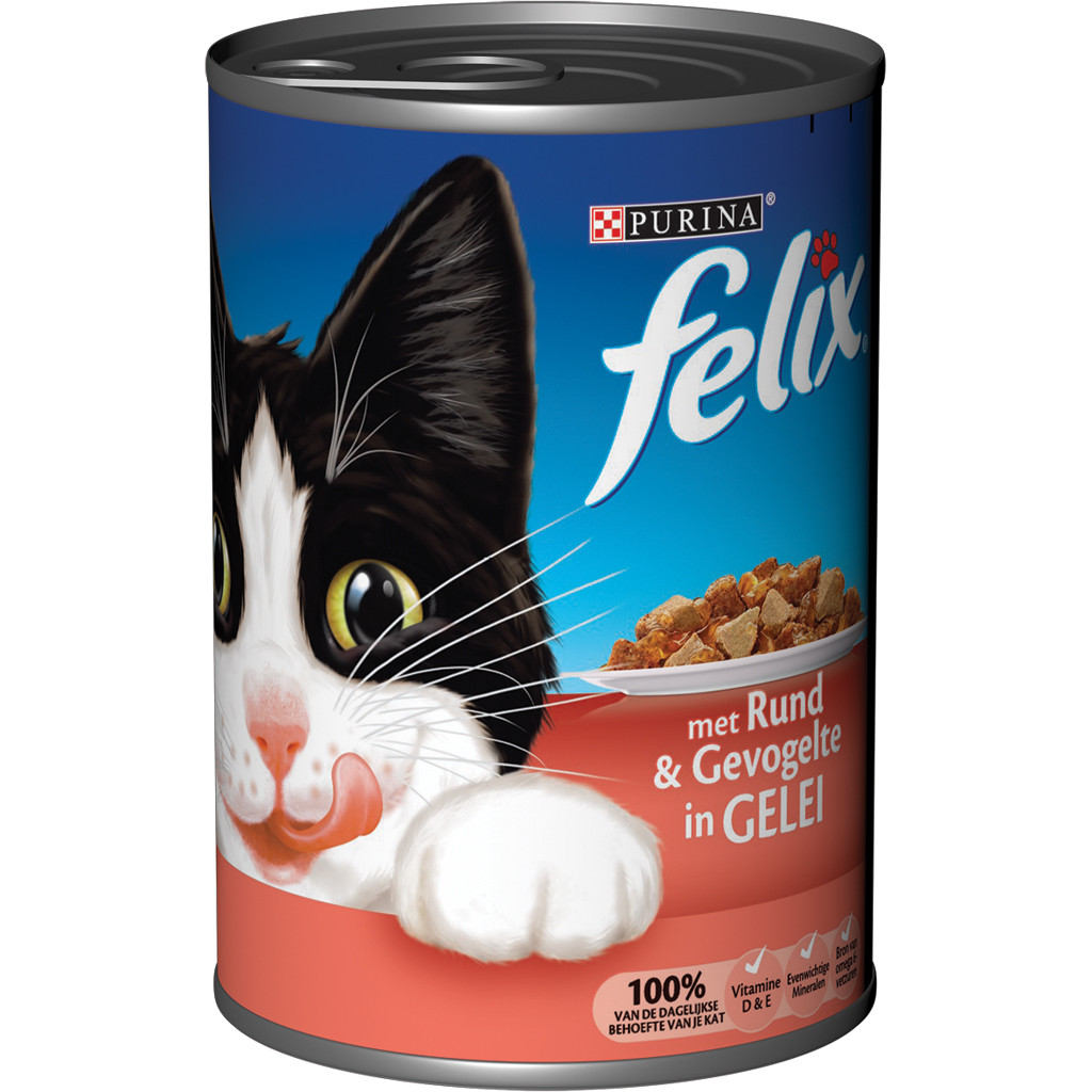Felix kattenvoer in Gelei Rund en Gevogelte 400 gr